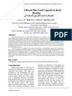 Tarek - 2015 - Evaluation of Bored Piles Load Capacity in Rock Bearing