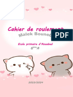 Cahier de Roulement