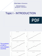 Topic 1 Introduction Macroeconomics Master