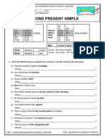 "W:H" Questions Present Simple