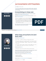 Nmap Anonymization With Proxychains