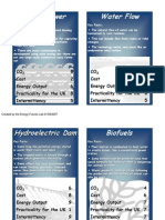 Wave Power Water Flow: 2 Cost 8 CO 6 Energy Output 2 Cost 8 CO