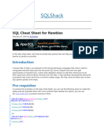 SQL Cheat Sheet