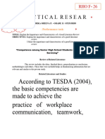 According To TESDA (2004), The Basic Competencies Are Made To Achieve The Practice of Workplace Communication, Teamwork