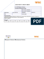 Assignment 1 Front Sheet