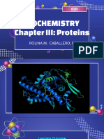 Biochemistry Chapter III PROTEIN