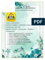 Las Proteínas (Trabajo Grupal) 25 de Abril Del 2023 IEP Proyecto Triunfo