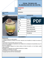 Ficha Técnica de Elaboración de Un Cóctel