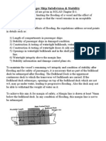 Passenger Ship Subdivision