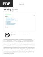 Building Forms - Learn To Code HTML & CSS