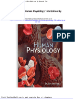 Test Bank For Human Physiology 15th Edition by Stuart Fox