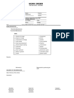 Automotive Workshop Work Order PDF