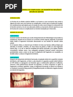 Fractura Coronal No Complicada Caso Clínico