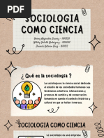 Sociologia Como Ciencia