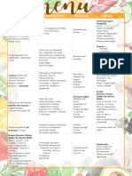 MENU SEMANAL Saludable