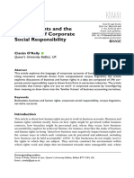 Human Rights and The Grammar of Corporate Social Responsibility, Ciarán O'Kelly