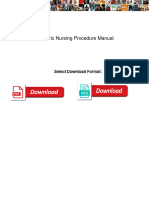 Pediatric Nursing Procedure Manual