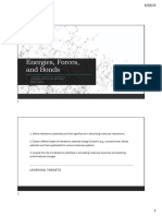 Lec2 Energies Forces and Bonds With Notes