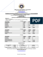 Fee Structure in Computer and Software Engineering