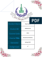 Raja Daniyal (0000242740) 8614 - Assignment 1