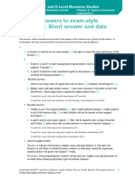 Chapter 4 Types of Business Organisation - Sample Answers To Short Answer and Data Response Question 2