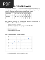 Exercice Econometrie