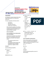 A Level Math Paper 1 Inequalities