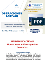 Operaciones Bancarias Activas. 2023 B