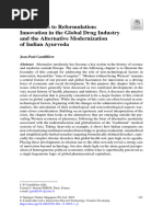 From Crisis To Reformulation: Innovation in The Global Drug Industry and The Alternative Modernization of Indian Ayurveda