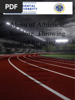 Menu of Athletics Word