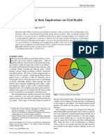 Eating Disorders and Their Implications On Oral Health - Role of Dentists