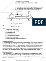 Tractive Effort (TE) and Tractive Resistance (TR