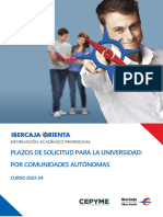 Plazos Solicitud Universidades