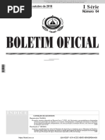 Decreto Lei 54 2018 Terceira Alteracao Ao Decreto Lei 1 2011 de 3 de Janeiro