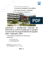 Aislamiento e Identificación Molecular de Salmonella Sp.