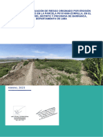 Informe de Evaluacion de Riesgo Originado Por Erosion Hidrica Del Suelo en La Parcela p01014696 Zorrilla en El CP Cruz Del Rio Distrito y Provincia de