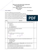 Monthly Test Xii Chemistry October 2023-24