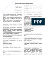 Lista 8 - 1º Reinado, Período Regencial, 2º Reinado