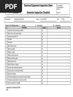 Generator Inspection Checklist4