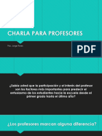 Charla para Profesores