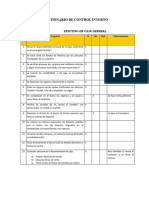 Cuestionario de Control Interno