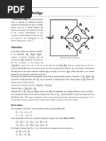 Wheat Stone Bridge-Unknown Electrical Resistance