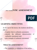 Authentic Assessment