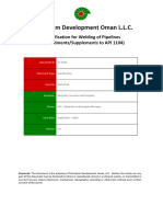 SP-2318 - Specification For Welding of Pipelines