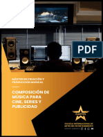 Dossier Master en Composicion de Musica para Cine Series y Publicidad