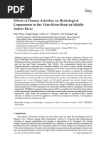 Effects of Human Activities On Hydrological Compon