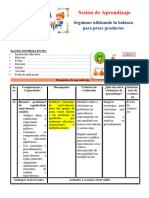 3° Sesión Día 4 Mat Seguimos Utilizando La Balanza para Pesar Productos Unidad 8 Semana 3