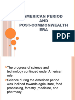 American Period and Post Commonwealth Era