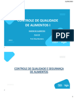 Controle de Qualidade de Alimentos