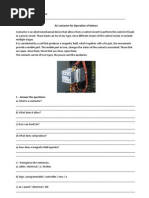 Exercícios de Inglês Técnico - Contactor